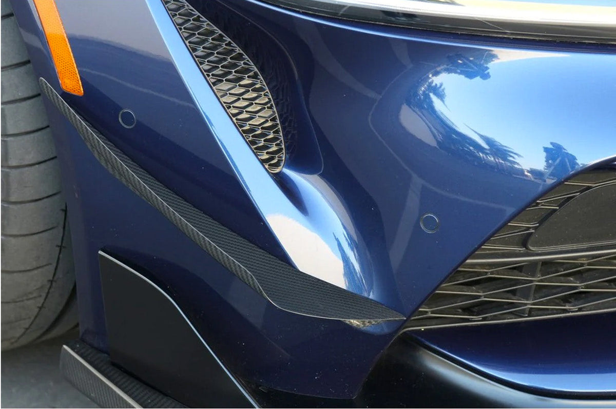 APR Carbon Fiber Front Bumper Canards for A90/91 MKV 2020+ Toyota Supra (AB-330902) installed