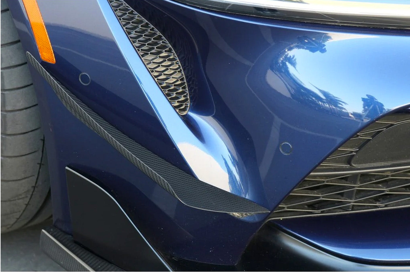 APR Carbon Fiber Front Bumper Canards for A90/91 MKV 2020+ Toyota Supra (AB-330902) installed