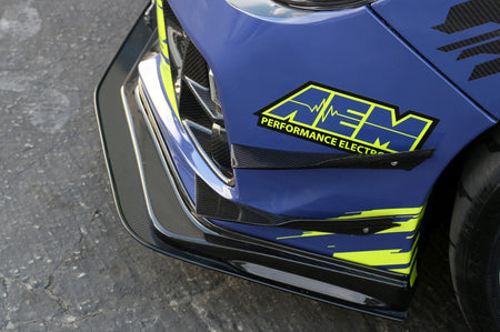 APR Carbon Fiber Upper and Lower Front Bumper Canards for the VA 2015-2017 Subaru WRX/ STi (AB-808045) installed