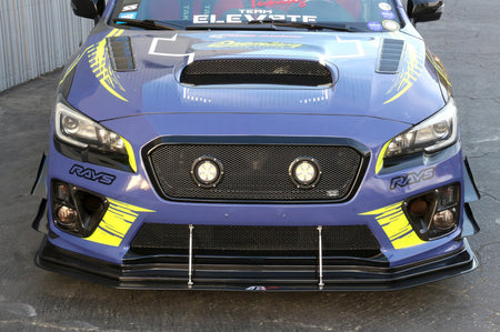 APR Carbon Fiber Upper and Lower Front Bumper Canards for the VA 2015-2017 Subaru WRX/ STi (AB-808045) installed