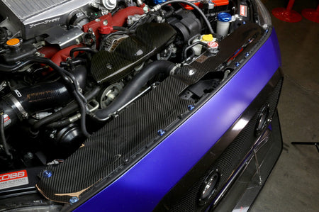APR Carbon Fiber Radiator Cooling Shroud for 2015-21 WRX/STi (CF-815002) installed