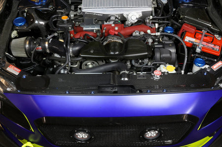 APR Carbon Fiber Radiator Cooling Shroud for 2015-21 WRX/STi (CF-815002) installed