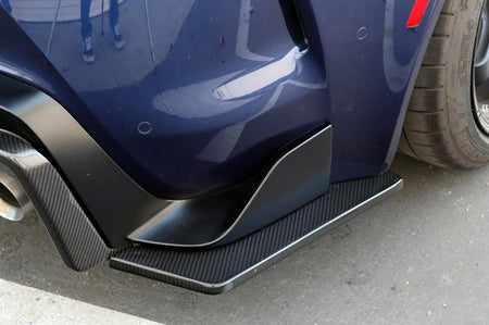 APR Carbon Fiber Rear Bumper Skirts for MKV 2022+ Toyota Supra (FS-330928) installed