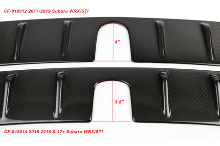APR Carbon Vortex Generators comparison between 2017-2021 WRX/STi and the 2015-2016 WRX/ STi