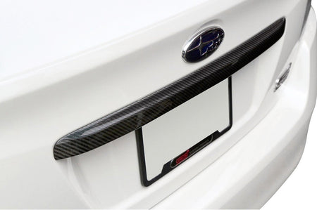 APR Carbon Fiber Trunk Garnish for 2015-2021 WRX/ STi (CBX-WRXTG) installed