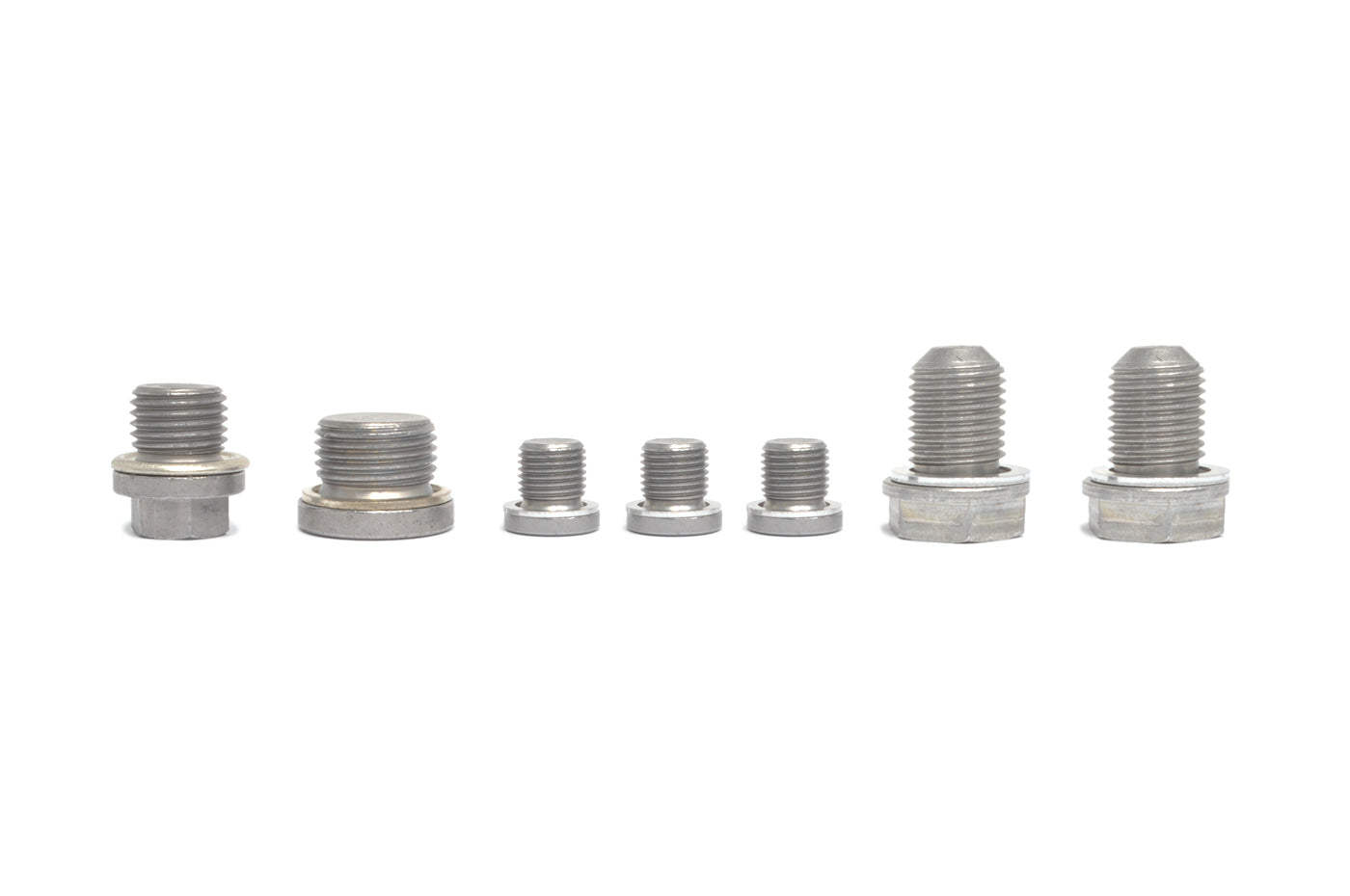 Audi OEM Engine Oil Drain Plugs for V10 09-15 R8 / Gallardo (Set of 7 with Washers)