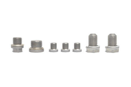 Audi OEM Engine Oil Drain Plugs for V10 09-15 R8 / Gallardo (Set of 7 with Washers)