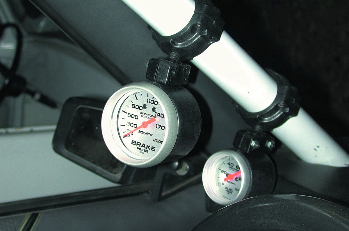 Auto Meter Roll Cage 52mm Gauge Pod Mount (48000/48003) installed