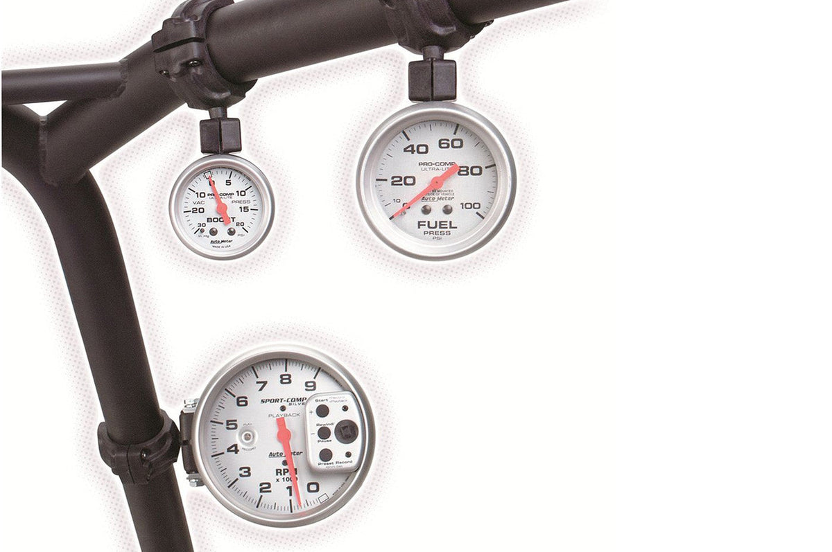 Auto Meter Roll Cage 52mm Gauge Pod Mount (48000/48003) installed