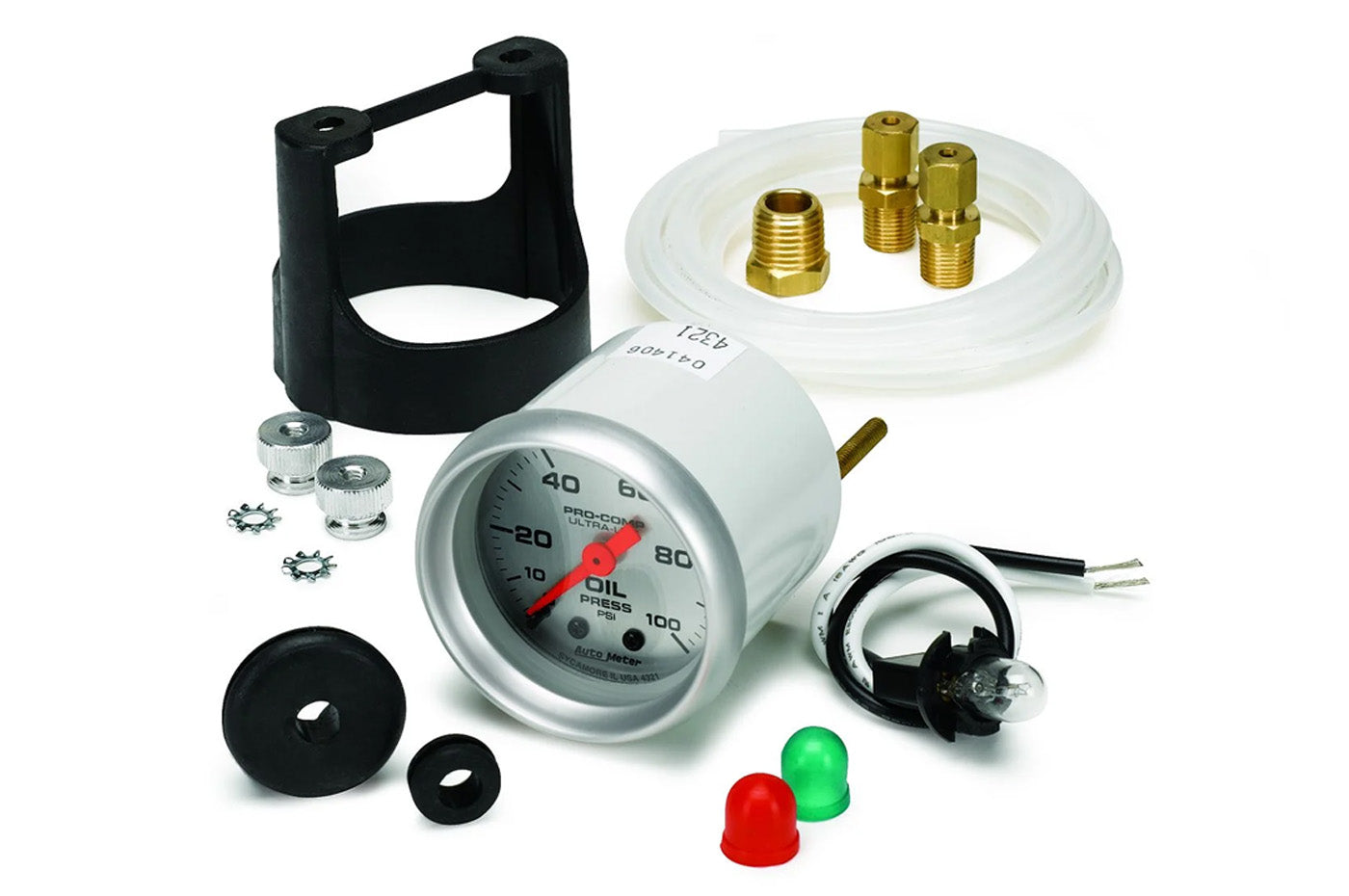 AutoMeter 52mm Ultra-Lite Mechanical 0-100 PSI Oil Pressure Gauge (4321)