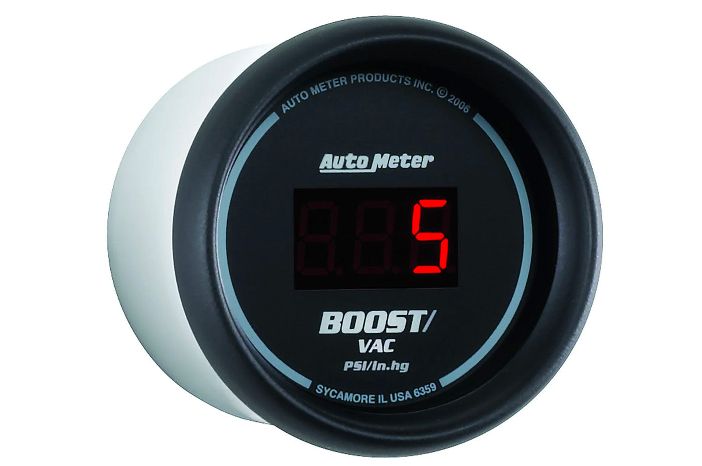 AutoMeter 52mm Sport Comp Digital -30 to 30 PSI Boost/ Vacuum Gauge (6359)