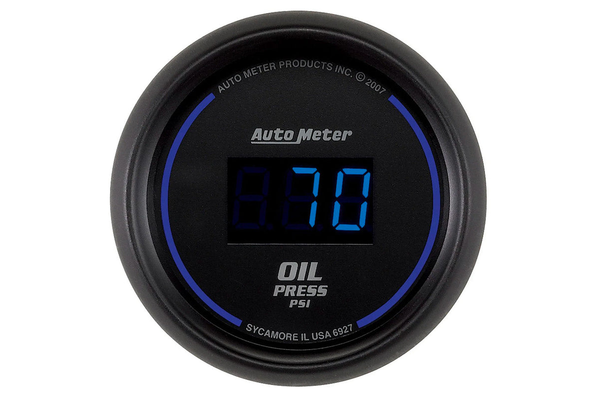 AutoMeter 52mm Cobalt Digital 5-100 PSI Oil Pressure Gauge (6927)