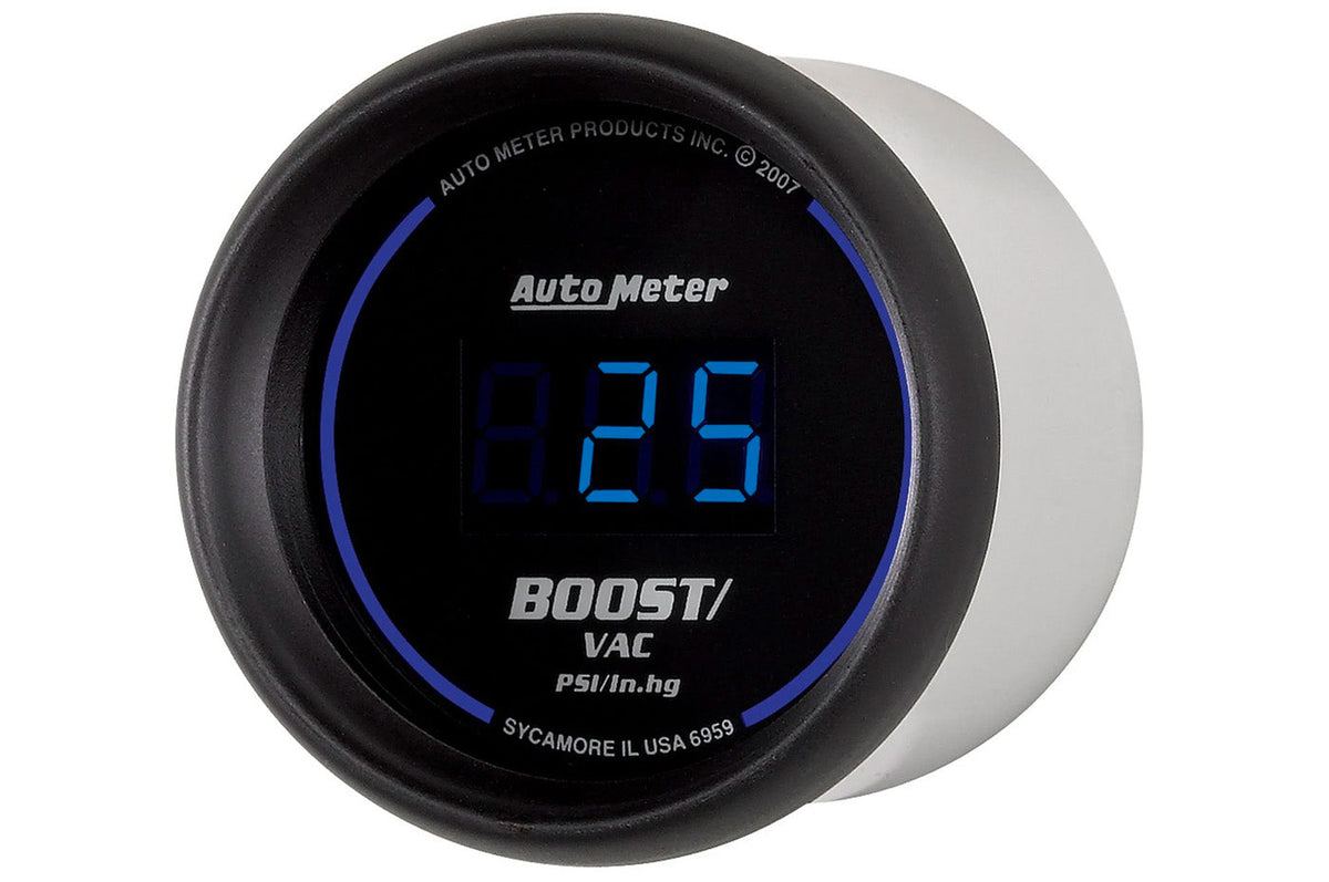 AutoMeter 52mm Cobalt Digital -30 to 30 PSI Boost/ Vacuum Gauge (part number- 6959)