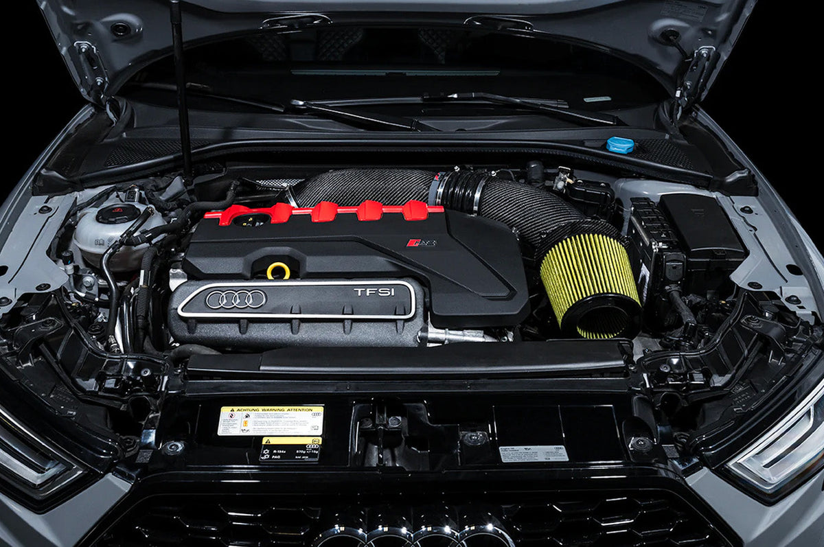 AWE 4.5" S-Flo Carbon Intake for 2017+ Audi RS3 (2660-15048) Open carbon intake system
