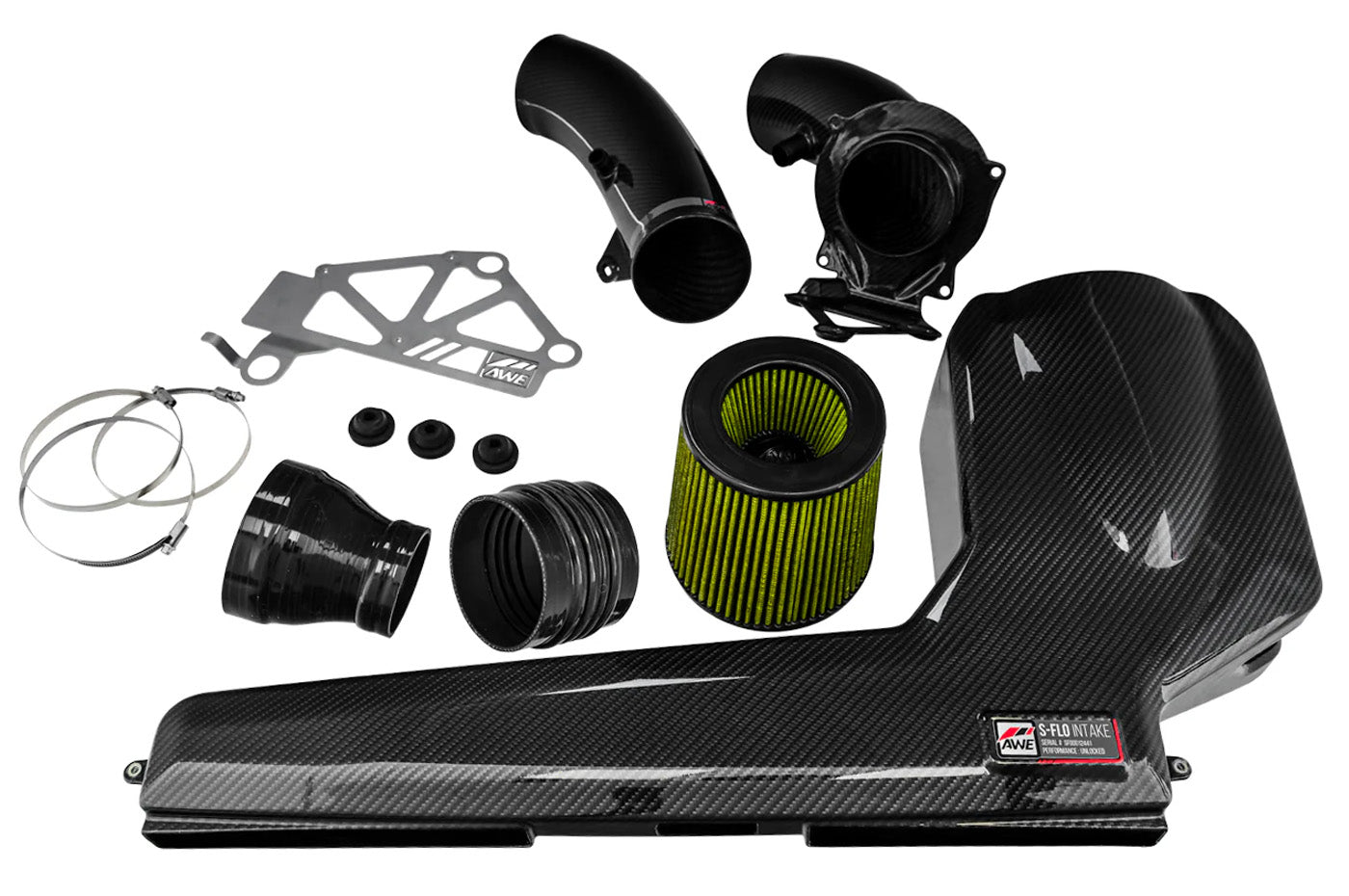 AWE 4.5" S-Flo Carbon Intake for 2017+ Audi RS3 (2660-15050) Closed carbon intake system