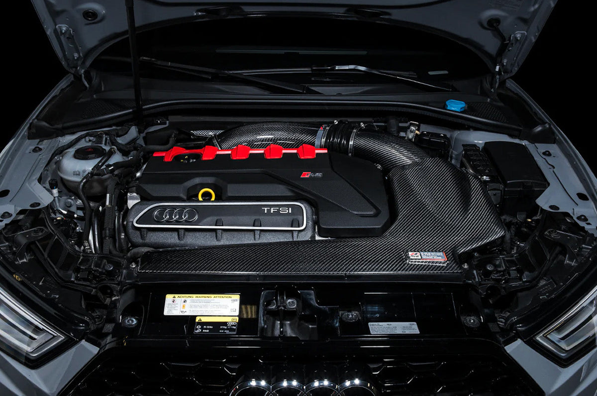 AWE 4.5" S-Flo Carbon Intake for 2017+ Audi RS3 (2660-15050) Closed carbon intake system.