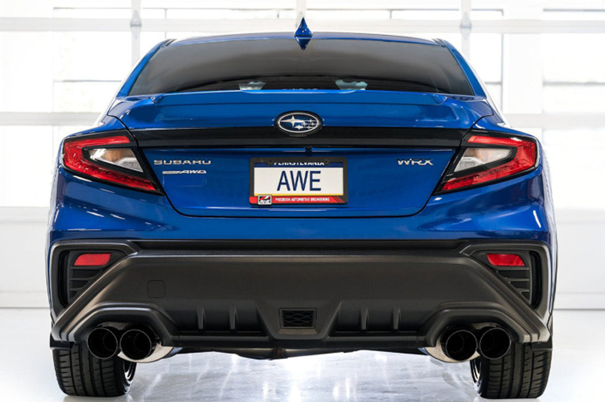 AWE Track Edition Catback Exhaust for 2022+ VB Subaru WRX (3020-43979) installed