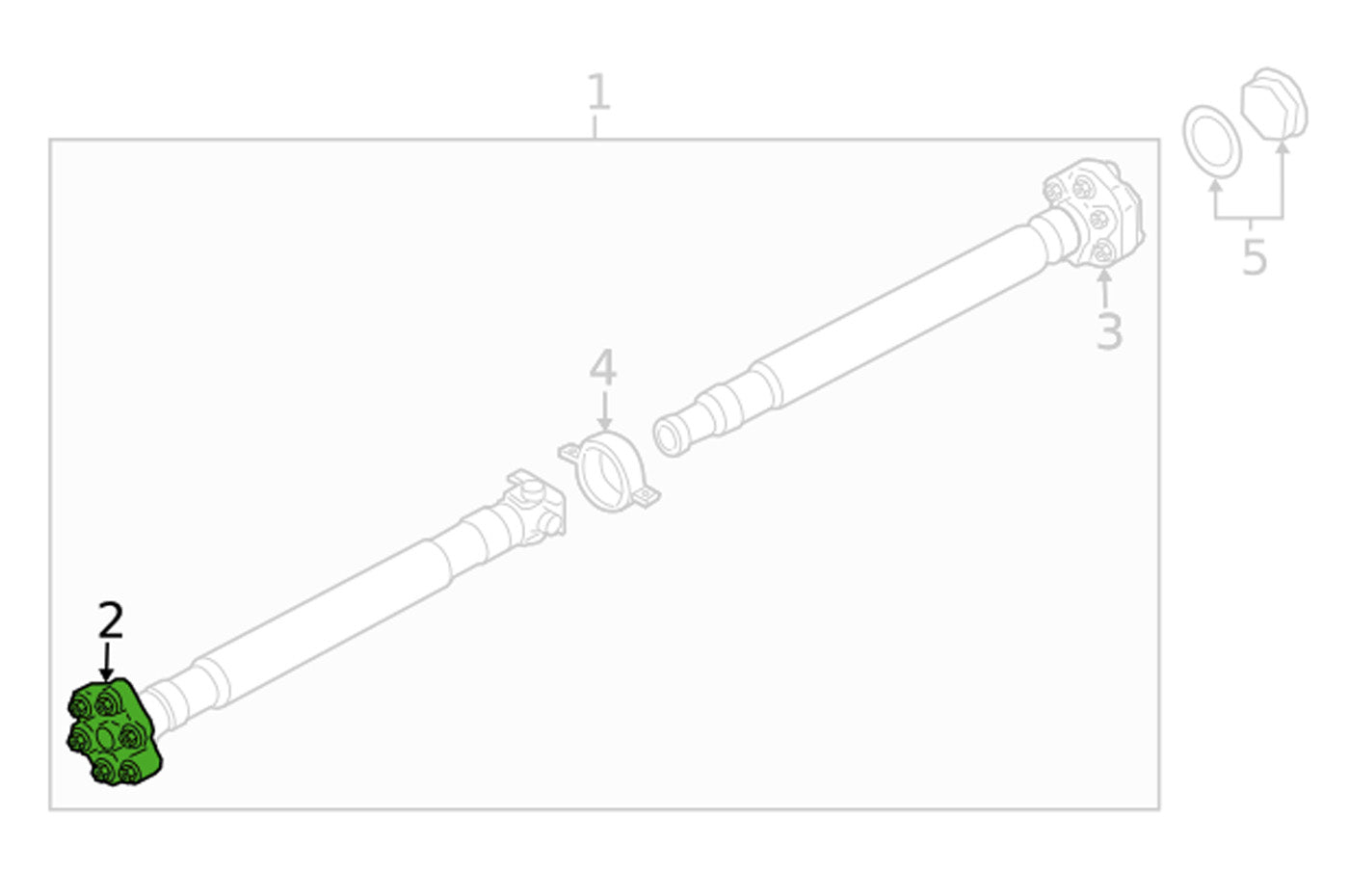 BMW OEM Drive Shaft Flex Disc/Guibo for G8X M2/M3/M4 (26119846038)