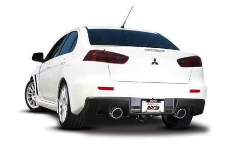 Borla S-Type Cat-Back Exhaust System for 2008-2015 Mitsubishi EVO X (140285) installed