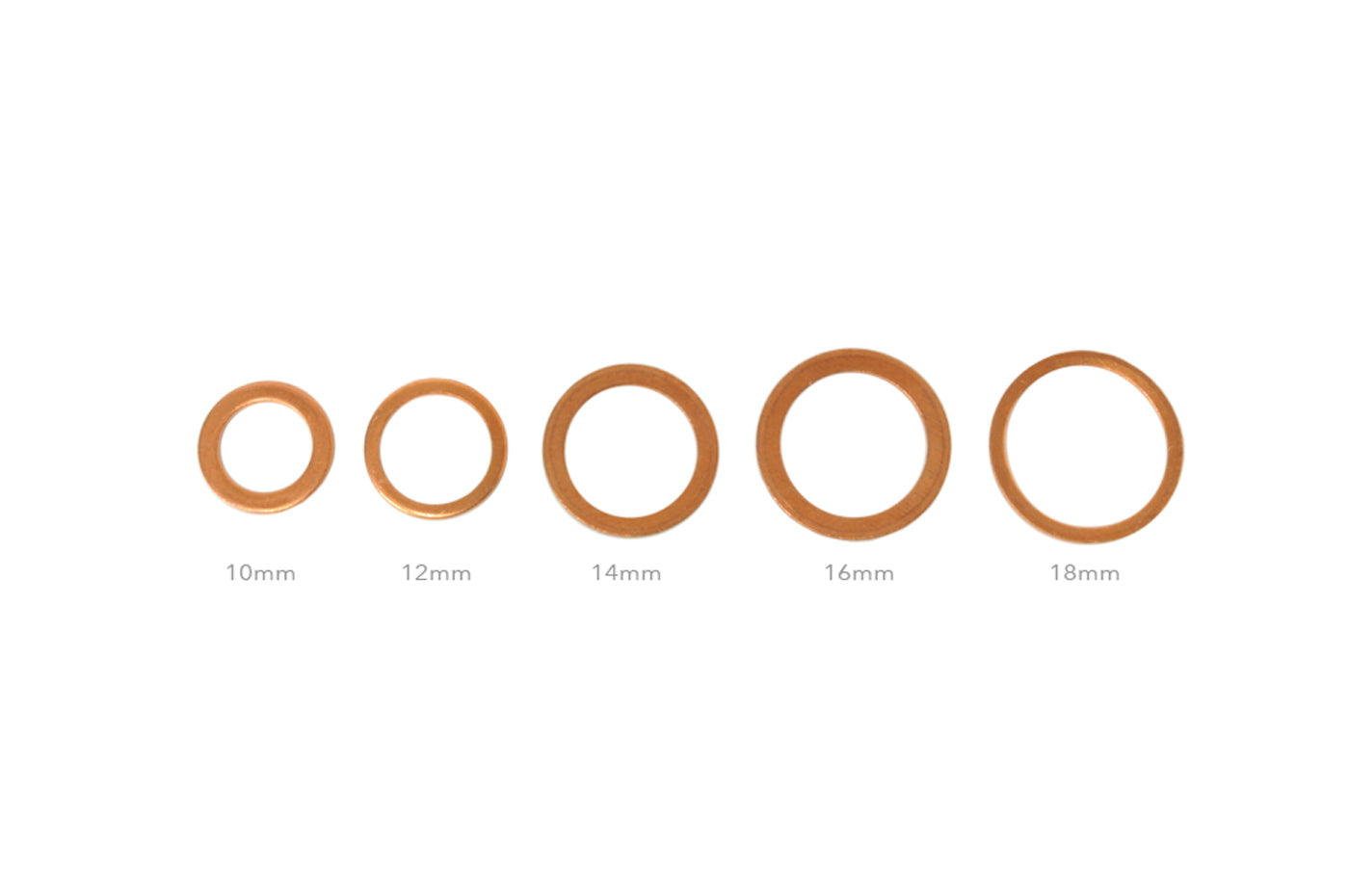 Copper Crush Washers for Banjo Bolts