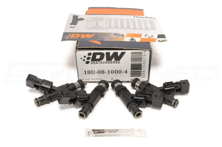 18U-08-1000-4 DeatschWerks 1000cc High Z Injectors for DSM/Evo