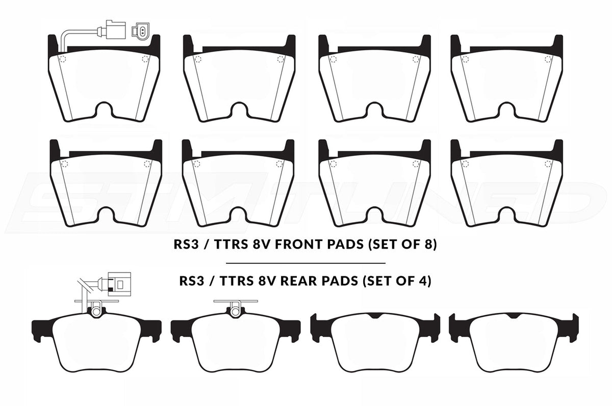 EBC Redstuff Brake Pads for RS3 TTRS 8V
