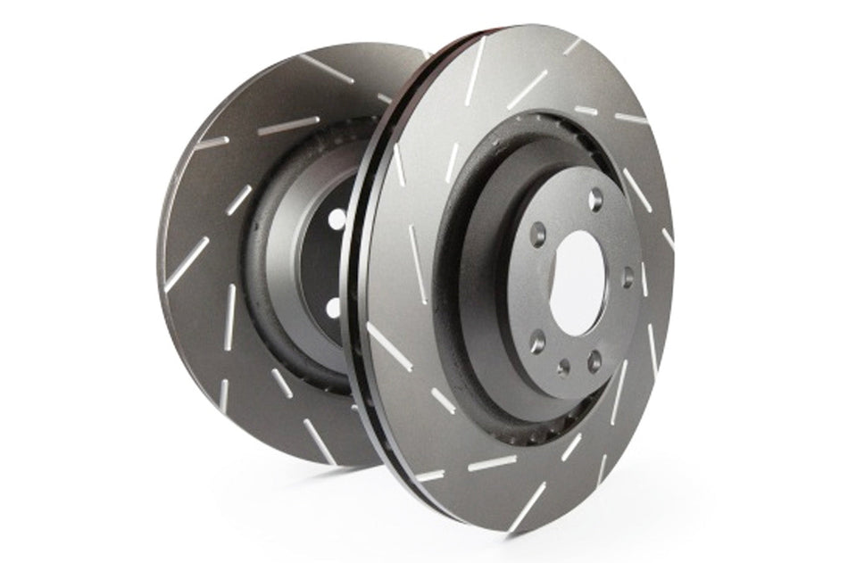 EBC USR Slotted Rotors for Mitsubishi Evo X (USR7642/USR7643) front and rear brake rotors