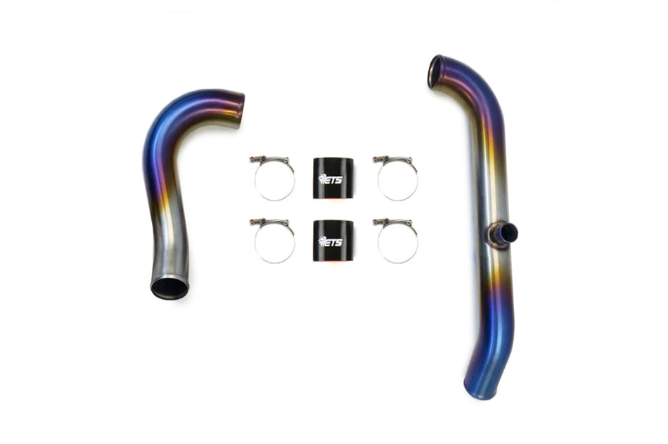 Kit de durites de suralimentation supérieures à trajet court ETS pour Evo 8/9 (Titane brûlé)
