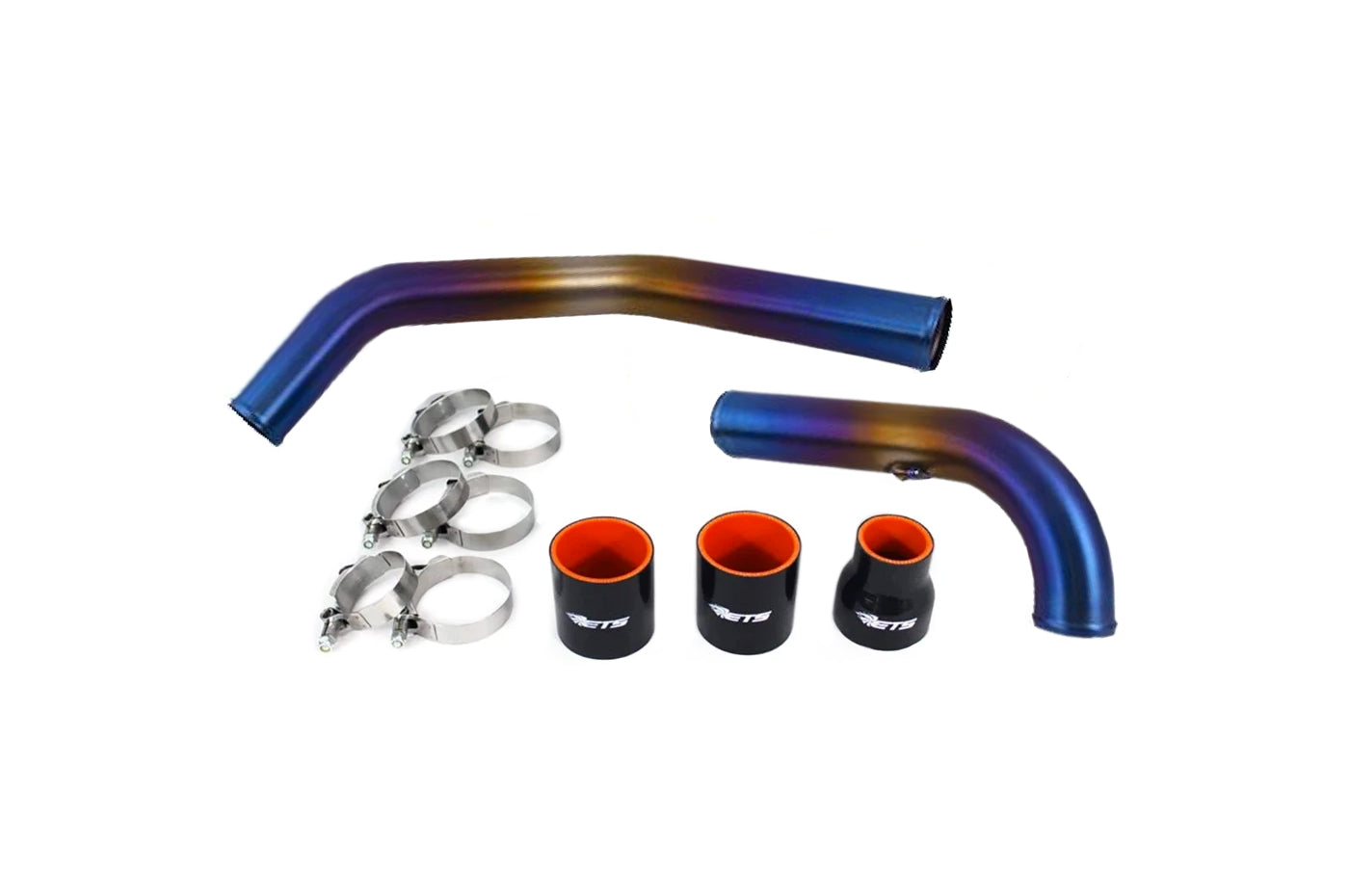 ETS Upper Intercooler Pipe for Evo X (Burned Titanium)