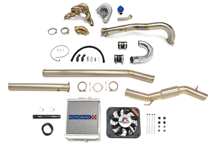 Evo 7 8 9 Turbo Kit with radiator and exhaust