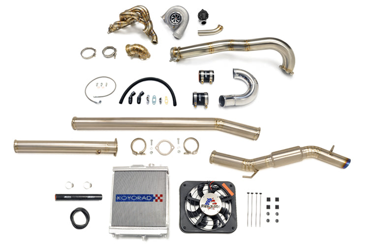 Evo 7 8 9 Turbo Kit with radiator and exhaust