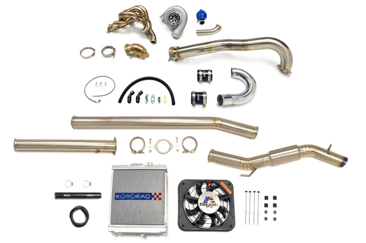 Evo 7 8 9 Turbo Kit with radiator and exhaust
