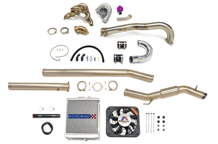 Evo 7 8 9 Turbo Kit with radiator and exhaust