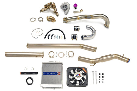 Evo 7 8 9 Turbo Kit with radiator and exhaust