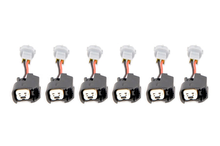 FIC Plug & Play EV6 to Denso Adaptors Set of 6 (PADPUtoD6)