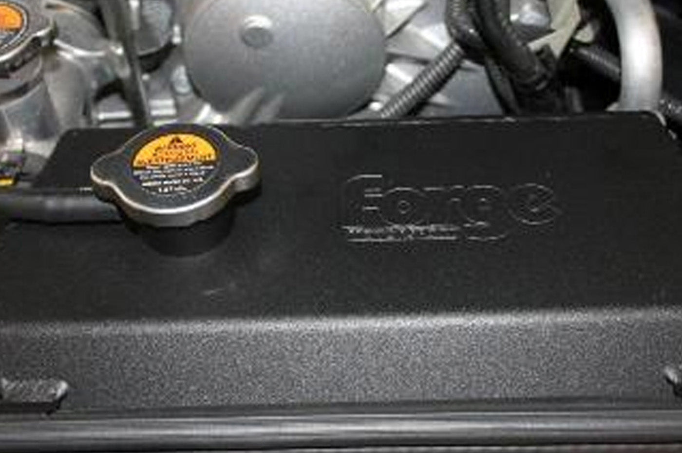 Forge Motorsport Alloy Header Tank for R35 Nissan GTR (FMHTR35) installed on GTR