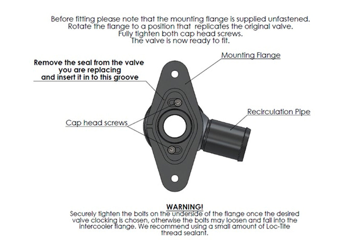 Forge Motorsport Blow Off Valve for 2008-2014 Subaru Impreza WRX (FMWRX301B) warning