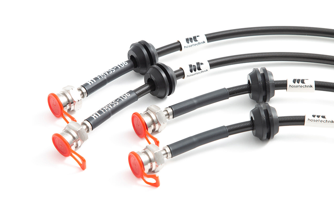 Forge Motorsport Brake Lines for A90 MKV Toyota Supra (SBH-TOY-4-107B) ends upclose