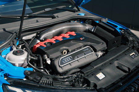 Forge Motorsport Carbon Fiber Induction Kit for 2015+ Audi RS3 (FMINDK47) carbon intake installed