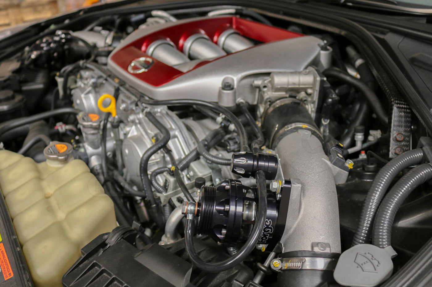 Forge Motorsport Intake Pressure Compensation Valve (FMIPCV) installed