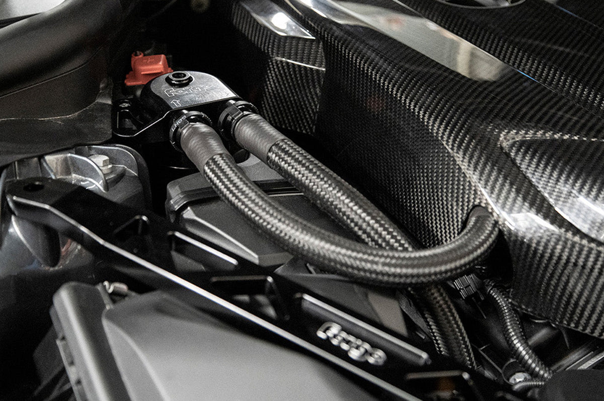 Forge Motorsport Oil Catch Can for A90 MKV Toyota Supra/ BMW Z4 with B58 engine (FMCT6) installed