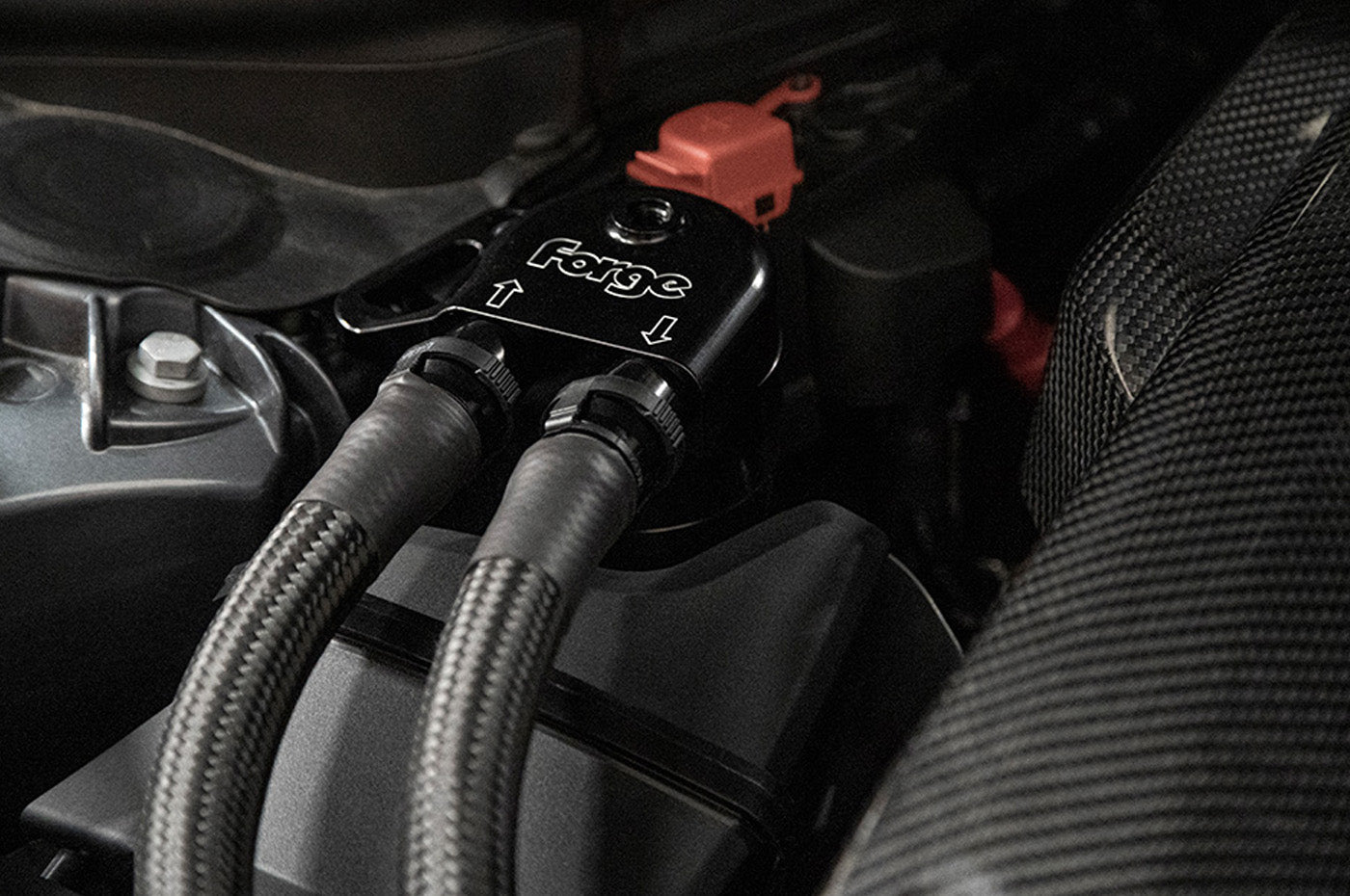Forge Motorsport Oil Catch Can for A90 MKV Toyota Supra/ BMW Z4 with B58 engine (FMCT6) installed