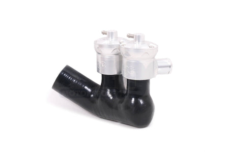 Forge Motorsport Recirculation Valve Kit for Porsche 996 911 Turbo (FMDV996) black silicone hose with silver valve