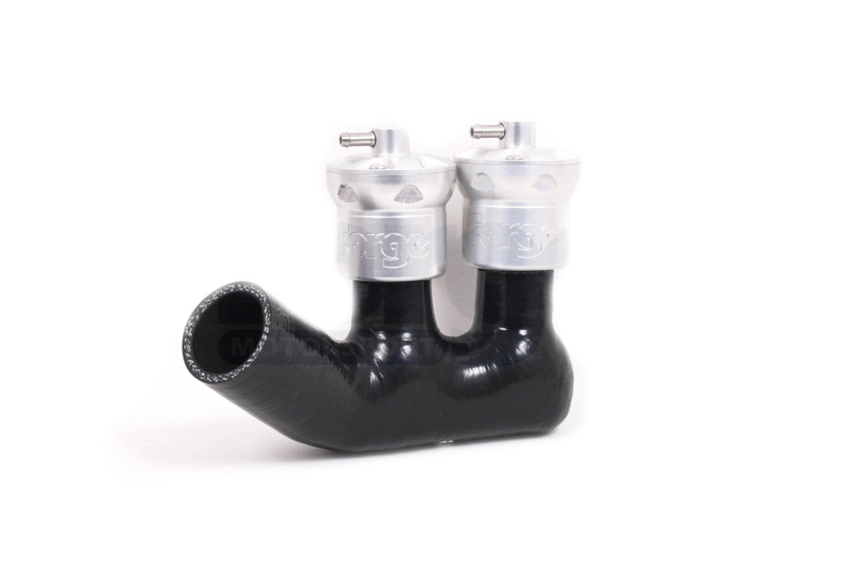 Forge Motorsport Recirculation Valve Kit for Porsche 996 911 Turbo (FMDV996) black hose silver blow off valve