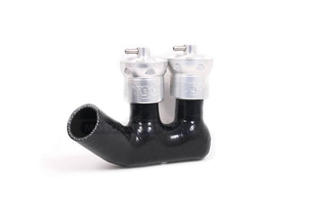 Forge Motorsport Recirculation Valve Kit for Porsche 996 911 Turbo (FMDV996) black hose silver blow off valve