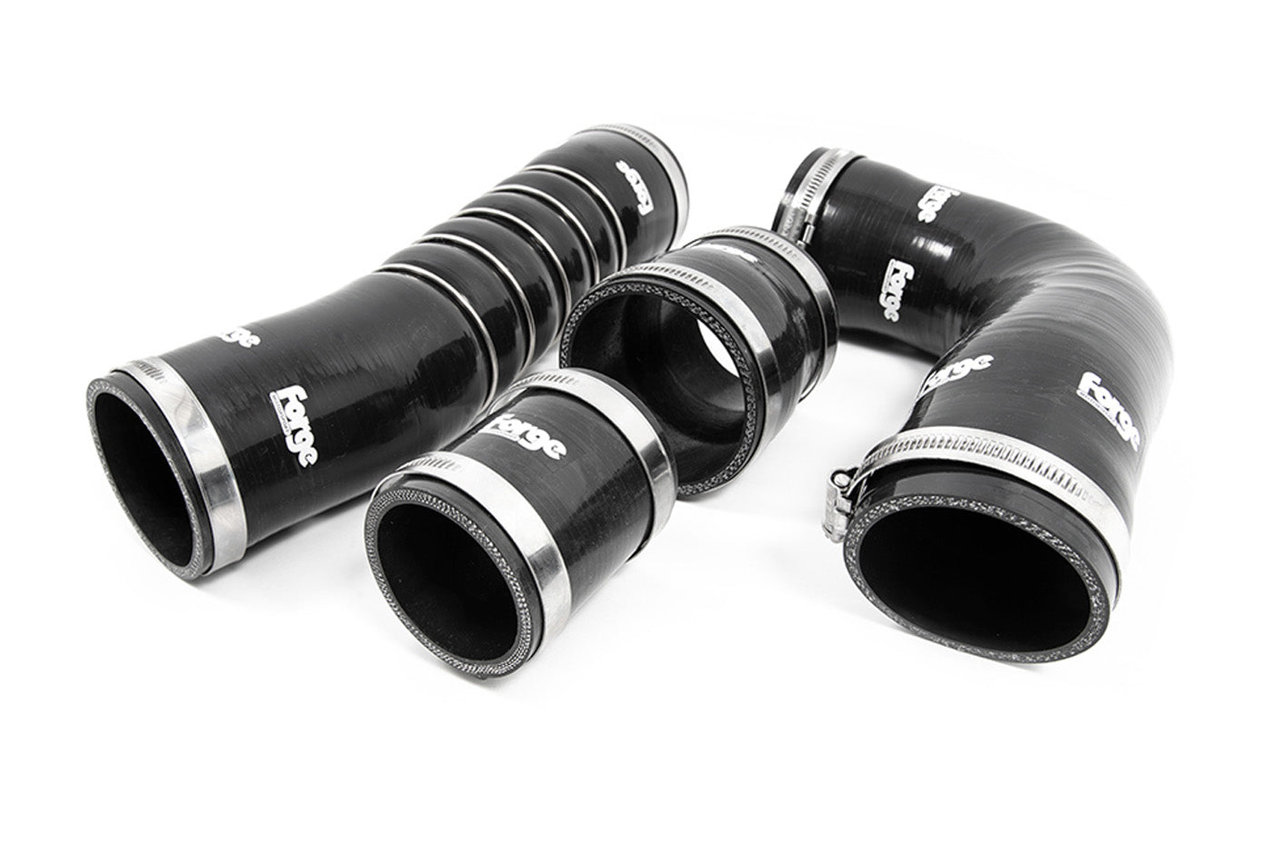 Forge Motorsport Silicone Boost Hoses for 2021+ 8Y Audi RS3 (FMKT033) black intercooler hoses