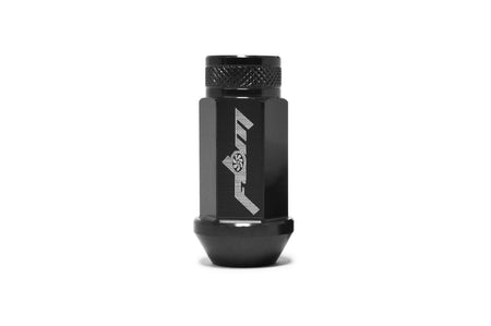 Black Full Blown Aluminum Lug Nuts (M12 x 1.25)