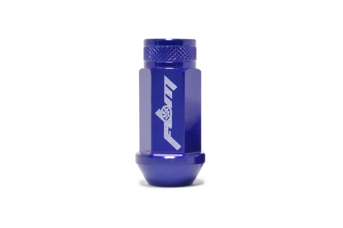 Blue Full Blown Aluminum Lug Nuts (M12 x 1.5)