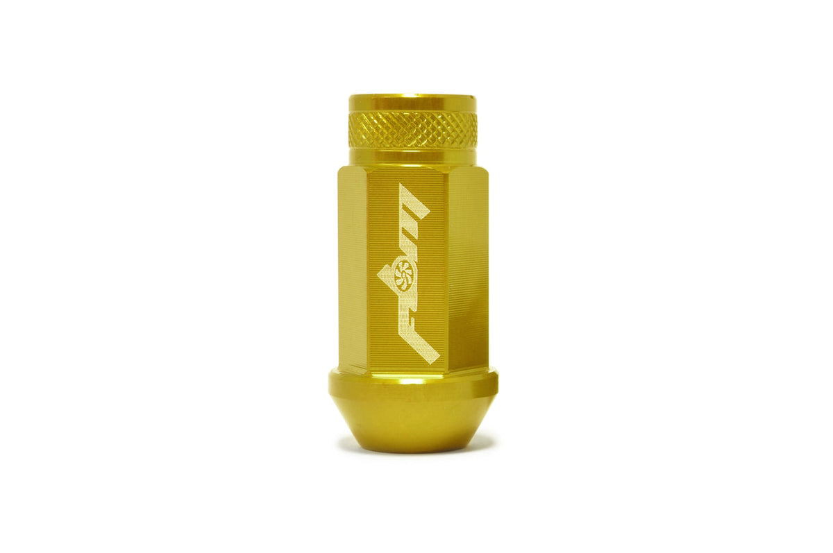 Gold Full Blown Aluminum Lug Nuts (M12 x 1.5)