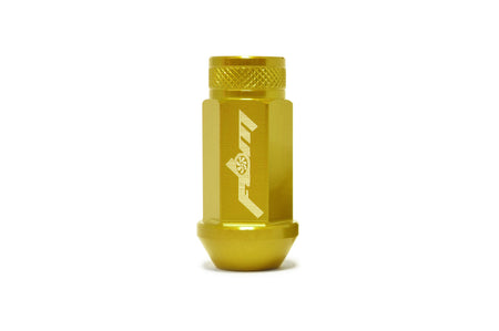 Gold Full Blown Aluminum Lug Nuts (M12 x 1.25)